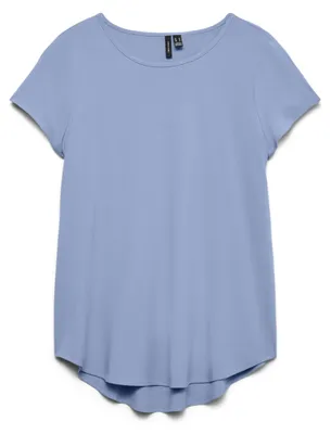 Productafbeelding van Vero Moda 10303431_1986_65, Tuniek, Dames, Blauw, M, 1 stuk, Maximale krimp: 5%; Wassen met soortgelijke kleuren; Niet uitwringen