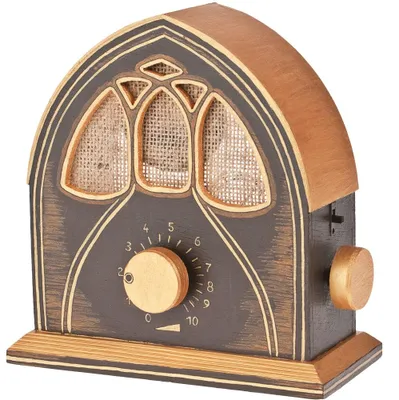 Produktbild von UKW Radio (mono) Holz Bausatz ab 13 J.
