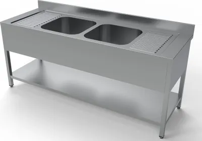 Produktbild von 700 Spültisch Grundboden 2 Becken Mitte 2000 Mm