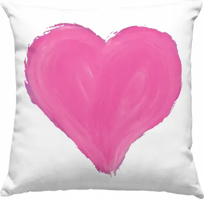 Produktbild von Trendation - Herz Deko-Kissen mit Füllung 40x40 Valentinstag  Deko-Kissen mit Füllung 40x40 Geschenk für Sie Ihn Liebe Grafik Paare Freund Freundin (Rosa)