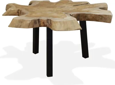 Produktbild von Couchtisch Echtholz 80 x 70 x 38 cm , Couchtische Design 2024
