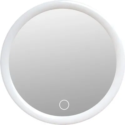 Produktbild von LED Vergrößerungsspiegel mit Saugnäpfen - Dreifacher Saugnapf zum Aufkleben auf LED Beleuchteten Schminkspiegel mit 10-facher Vergrößerung.