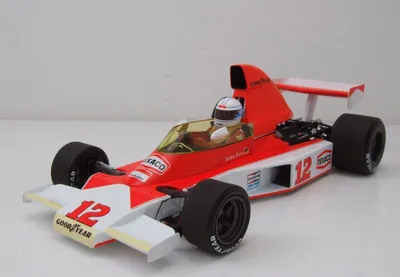 Zdjęcie produktu dla McLaren Ford M23 South Africa GP 1976 #12 - J. Mass model samochodu 1:18 Minichamps