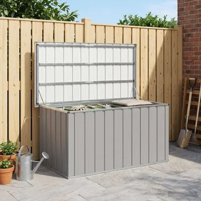 Obrázek produktu pro vidaXL Zahradní box šedý 129x67x65 cm