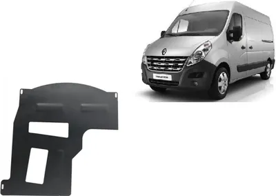 Image de Protection anti-encastrement en acier pour catalyseur Renault Master 3
