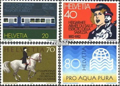 Produktbild von Briefmarken Schweiz 1982 Mi 1232-1235 (kompl.Ausg.) FDC Jahresereignisse