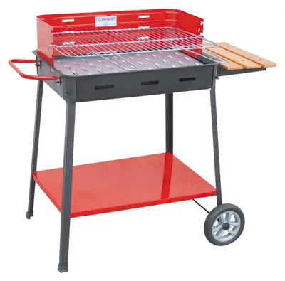 Image de BARBECUE AU CHARBON « SUPERMAX » AVEC SUPPORT 60 x 40 x 85 cm (h)