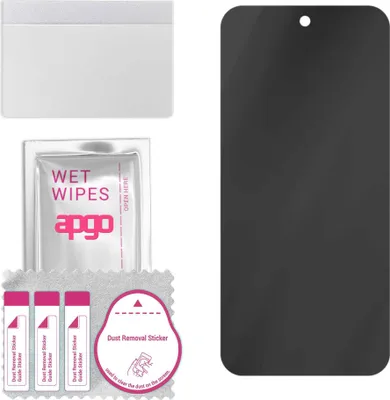 Produktbild von apgo Hybrid Privacy Schutzglas, Matt, kompatibel mit Wiko 5G, Anti-Spy, toller Ersatz für Hartglas, kratzfester Displayschutzglas, Displayschutz, Full Glue
