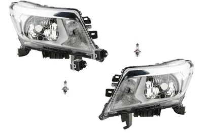 Immagine prodotto di Johns, Fari adatti per Nissan Navara D40 15- + H4 sinistra destra w. Servomotore 26056BN702 26056AU300 0006000619811 09160989 4500689 600061981