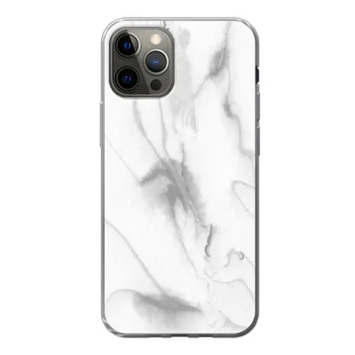 Produktbild von MuchoWow® Handyhülle Schutzhülle Hülle für iPhone 12 Pro Marmor - Grau - Weiß - Abstrakt - Marmoroptik Silikon Softcase Handy Hülle - Abdeckung