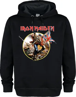 Image de Iron Maiden - Sweat à capuche "Trooper" pour homme/femme unie GD2281 (3XL) (Noir)