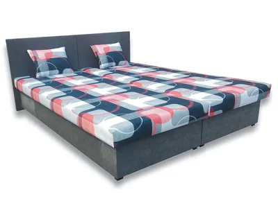 Obrázek produktu pro MOB, Manželská postel 160 cm - Važo - Shanell (s pěnovými matracemi)