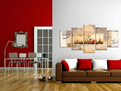 Produktbild von Akustikbild Eiffelturm Paris 200x100 cm Bilder Akustikschaum Hochleistungsschallabsorber Schallschutz Leinwand 5 tlg Wandbild Raumakustik Schalldämmung d-A-0010-b-m