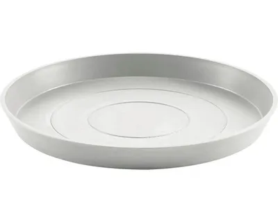 Produktbild von Untersetzer Ecopots Kunststoff Ø 44,5 cm H 3,5 cm weißgrau