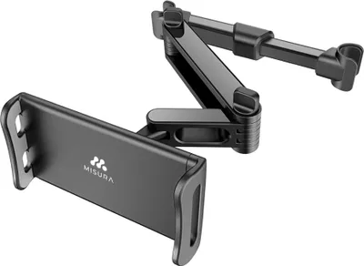 Obrázok produktu pre Skladací držiak tabletu a mobilu do auta-BLACK