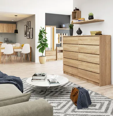 Produktbild von Akord Kommode 10 Schubladen Erle 160X40X121 Cm