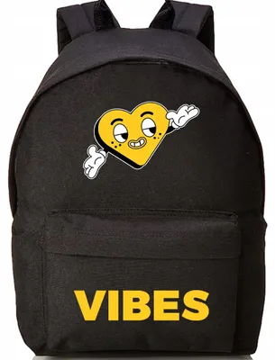 Produktbild von Funandstyle VIBES Schulrucksack Schwarz Geräumig Jugendlich
