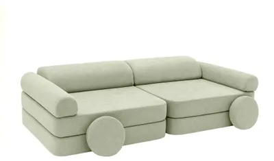 Image de Canapé enfant modulable doux velours