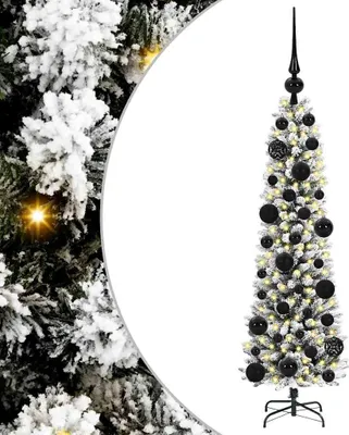 Immagine prodotto di vidaXL Albero di Natale artificiale con 150 LED con supporto bianco 120 cm