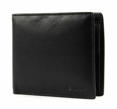 Image de Esquire Cuir porte-monnaie RFID Classic Wallet Black noir