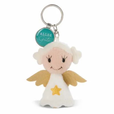 Produktbild von NICI Messenger Engel mit Stern Schlüsselanhänger, mit Anhänger Alles Gute, Schutzengel, Glücksbringer, 7 cm, 47527