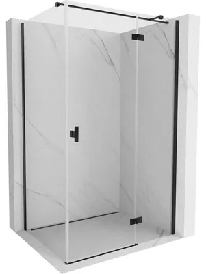 Obrázek produktu pro Mexen Mist-H T sprchový kout otočný pravý 90 x 110 cm, transparentní, černá - 8A5T-090-110-70-00-P