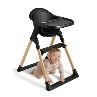 Produktbild von Premium Hochstuhl für Babys & Kleinkinder ab 6 Monaten – Verstellbar, klappbar mit Sitzkissen & Sicherheitsgurt