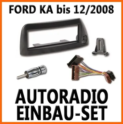 Produktbild von Ford KA bis 12/2008 schwarz - Unviersal DIN Autoradio Einbauset