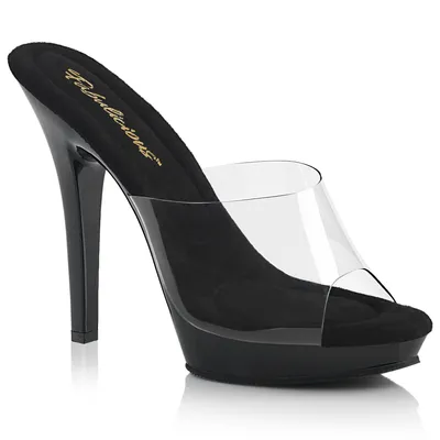 Produktbild von LIP-101 Damen Slipper von Fabulicious, Transparent Schwarz , EU 40, US 10