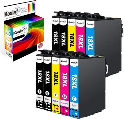 Immagine prodotto di 10 cartucce compatibili con Epson 18XL (modelli T1811-T1814)