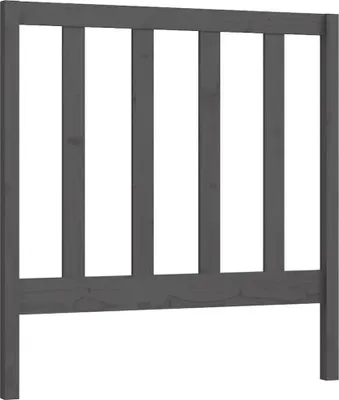 Obrázek produktu pro vidaXL Čelo postele Grey 95x4x100 cm Masivní borovicové dřevo