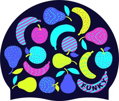 Obrázek produktu pro Funky Trunks Silikonová plavecká neoprenová čepice Blue Blue One Size