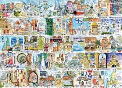 Obrázek produktu pro Gibsons Sights & Sounds of Europe, 1000 kusů