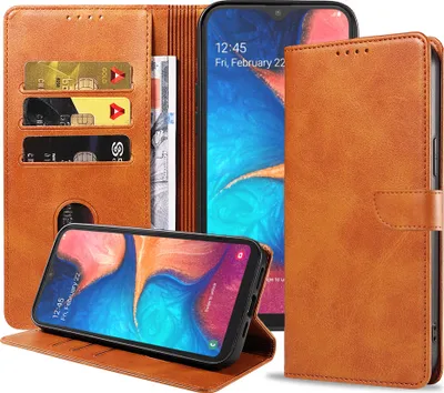 Image de Convient à Samsung
Galaxy A20E Phone Case Artificial Leather with Magnetic Lip and Card Holder (Étui pour téléphone Galaxy A20E en cuir artificiel avec lèvre magnétique et porte-cartes)
Etui à livres avec rabat - Marron - Smartphonica