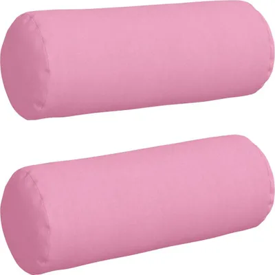 Produktbild von vidaXL Bolsterkissen 2 stk. Stoff Rosa Ø 25 x 70 cm