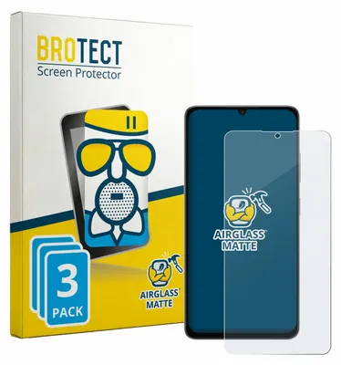 Produktbild von 3x BROTECT Entspiegelungs Schutzglas für Lava Bold N2 Pro Schutzfolie Panzer Folie Glas Display Schutz matt
