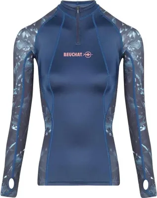 Produktbild von Beuchat Atoll Damen-rashguard Mit Langen Ärmeln Blau L Damen Blau L