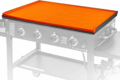 Obrázek produktu pro Odolná grilovací podložka 28 palců, oranžová, ochranná podložka na gril