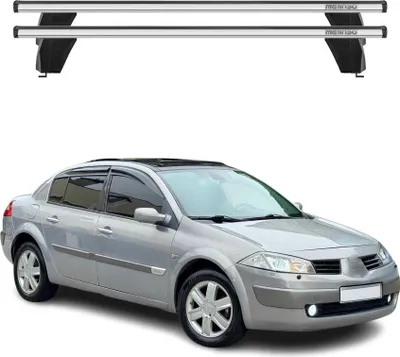 Produktbild von Menabo Dachträger Grundtäger für Renault Megane 2002-2009 75kg Alu Silber 2 tlg