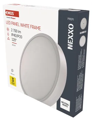 Zdjęcie produktu dla Oprawa LED EMOS NEXXO, okrągła, biała, 28,5W, neutralna biel, ZM5155