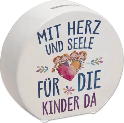 Produktbild von Mit Herz für Kinder da Spardose Herz Umarmt Kinder