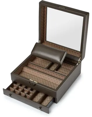 Produktbild von Wolf Earth Stand Box Limited Edition mit Ständer für 2 Uhren und Schmuckschublade
