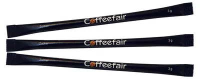 Produktbild von Coffeefair Premium Zuckersticks Slim Stick Line 100 x 3g, weißer Portionszucker