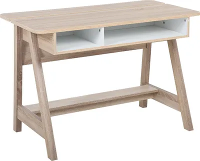 Zdjęcie produktu dla BELIANI Biurko jasnobrązowy 110 x 60 x 75 cm styl skandynawski