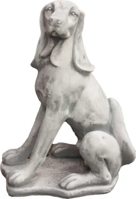 Produktbild von Schöner Weimaraner Hund aus Steinguss Neu Frostfest Witterungsbeständig JA-007