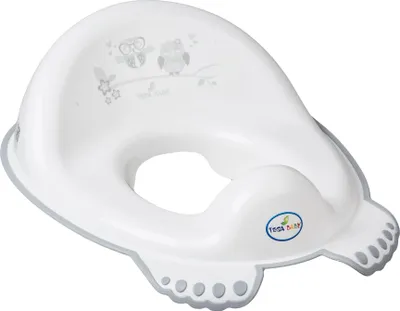Produktbild von Antirutsch WC-Sitzauflage Eule weiß mit Lehne