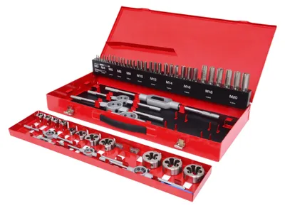 Image de Coffret de jeux de tarauds et filières - 54 pcs - KS TOOLS - 331.0654