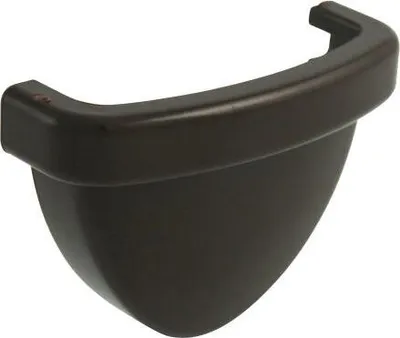 Produktbild von Marley Rinnen-Endstück Duplex NW 80 mm, für links und rechts, oval, braun