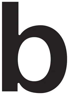Produktbild von Hausnummer ''b'' Schwarz