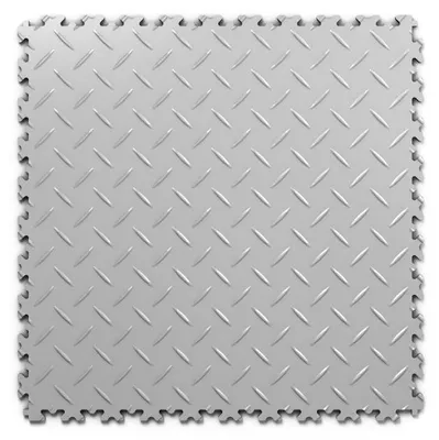 Produktbild von PVC-Bodenfliese Mosolut Machine Industrial+, diamant, Grau